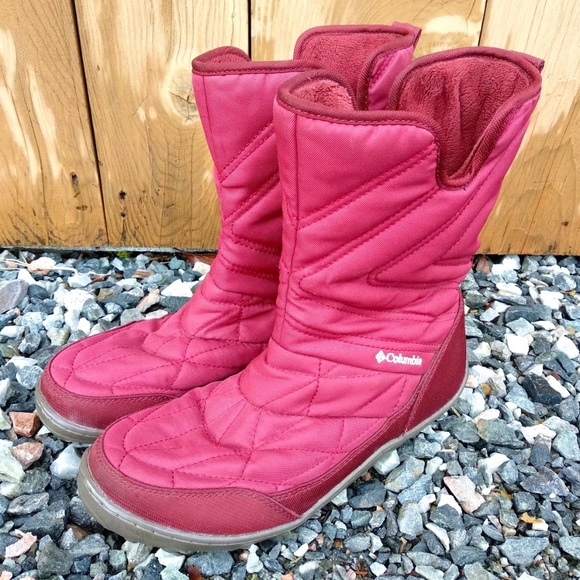 Columbia Shoes - *SOLD* Columbia | Size 8 Red Waterproof Omni-Heat 200g Minx Slip III Boots